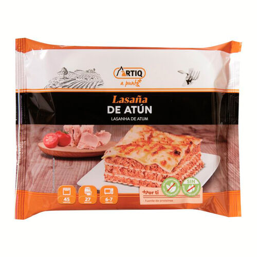 Lasaña atun con bechamel ARTIQ 300g image number