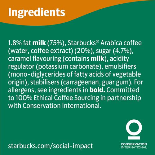 Caf&eacute; caramel macchiato STARBUCKS 220ml image number