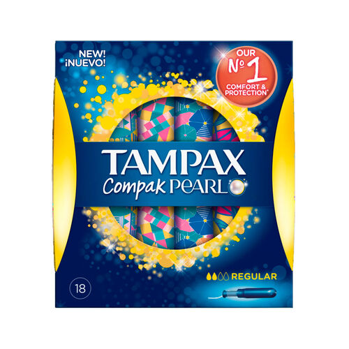 TAMPONES COMPAK PEARL REGULAR TAMPAX 16uds image number