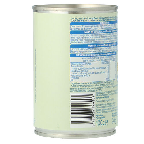 ALCACHOFAS ALTEZA 5/7 400g image number