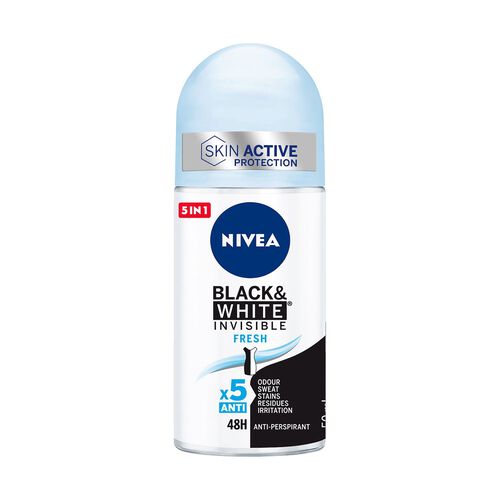 DESODORANTE BLACK&WHITE NIVEA ROLL-ON 50ml image number