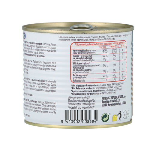 CALLOS JAMON NOREÑENSE 2 RACIONES 620g image number