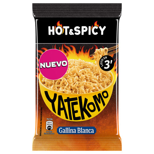 Fideos orientales Hot&Spicy YATEKOMO 79g image number