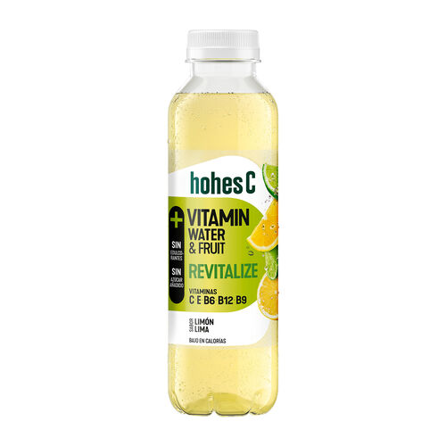 Bebida Vitamin Water&Fruit Revitalize sabor lim&oacute;n y lima HOHES C 50cl image number