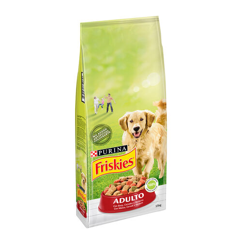 Comida seca para perro adulto con buey, cereales y verduras FRISKIES 15kg image number