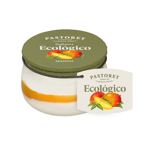 Yogur ecol&oacute;gico con mango PASTORET 135g image number