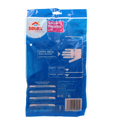 Guantes SELEX rosa Talla mediana grande image number