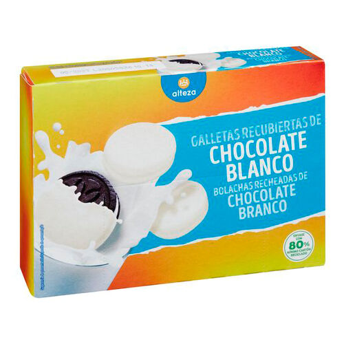 Galletas recubiertas de chocolate blanco ALTEZA 252g image number