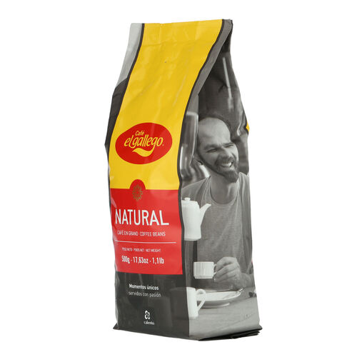 Caf&eacute; el GALLEGO Natural grano 500g image number