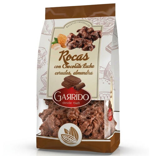 Rocas con chocolate con leche, cereales y almendra GARRIDO 120g image number