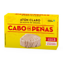 At&uacute;n claro en aceite de girasol CABO DE PE&Ntilde;AS 111g