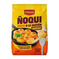 &Ntilde;oqui fresco a la sart&eacute;n con queso BRILLANTE 300g