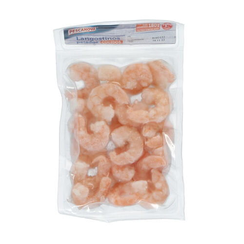 LANGOSTINO COCIDO PELADO PESCANOVA 180g image number