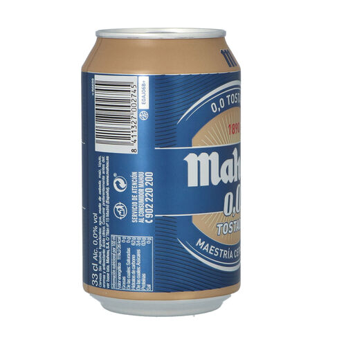 CERVEZA TOSTADA 0,0% MAHOU 33cl image number