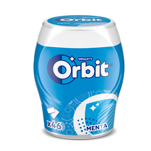 CHICLE SIN AZUCAR SABOR MENTA ORBIT BOX 46 GRAGEAS image number