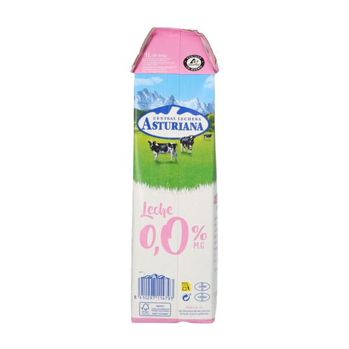 Leche 0,0% Central Lechera ASTURIANA 1L image number