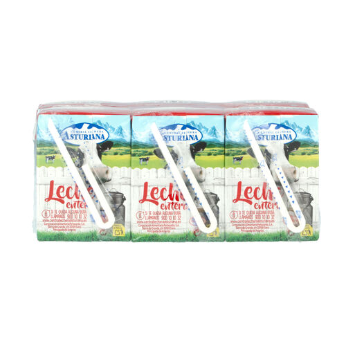Leche entera ASTURIANA 6x200ml image number