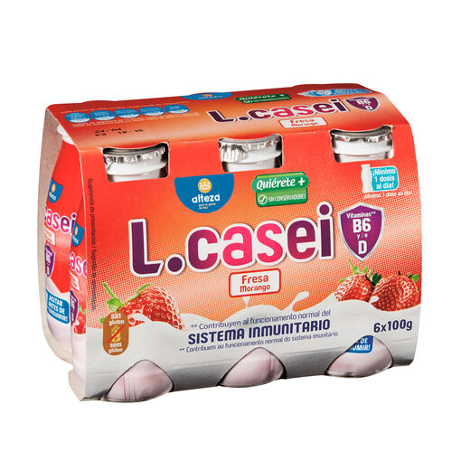 YOGUR ALTEZA L-CASEI FRESA 6x100g image number
