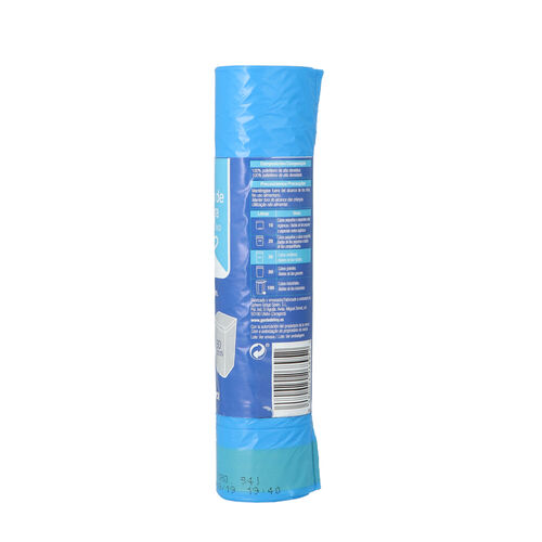BOLSA DE BASURA AZUL AUTOCIERRE SELEX 30L 15 BOLSAS image number