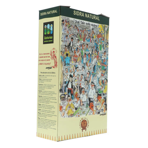 SIDRA CORTINA CAJA 2 BOTELLAS + VASO SIDRA image number