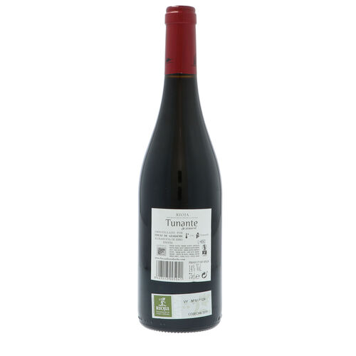 Vino tinto tunante AZABACHE DO Rioja 750ml image number