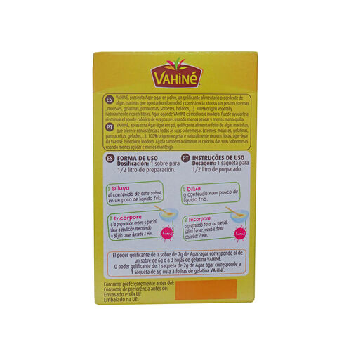 GELATINA VEGETAL AGAR VAHINE 8g image number