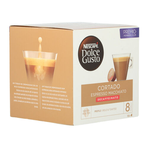 CAFE DOLCE GUSTO CORTADO DESCAFEINADO 16 CAPSULAS image number