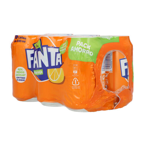 FANTA NARANJA 33cl  PACK 6 LATAS image number
