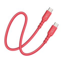 Cable USB-C 2.0 a USB-C 2.0 rojo 1m