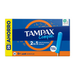 Tampones Super Plus Compak TAMPAX 26uds