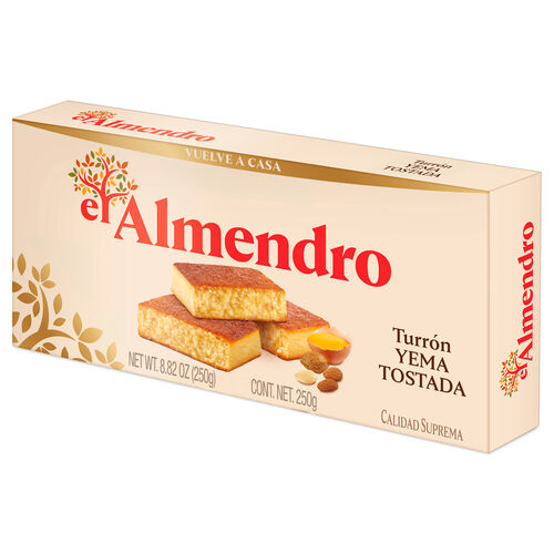Turrón de yema tostada EL ALMENDRO 250g image number