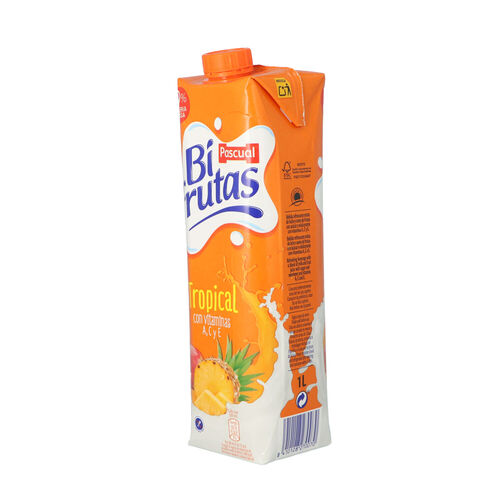 FRUTA + LECHE BIFRUTAS PASCUAL TROPICAL 1L image number