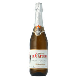 SIDRA ESPUMOSA GAITERO ETIQUETA BLANCA 70cl
