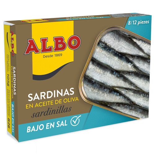 SARDINILLA BAJA EN SAL ALBO 105g image number