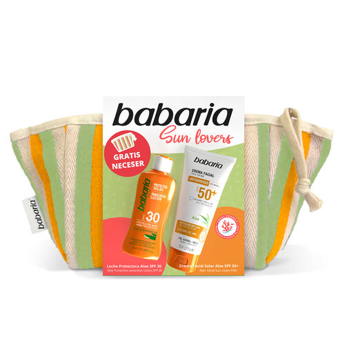 NECESER PROTECTOR SOLAR SPF30 BABARIA 100ml+CREMA FACIAL ANTIARRUGAS SPF50 BABARIA 75ml image number