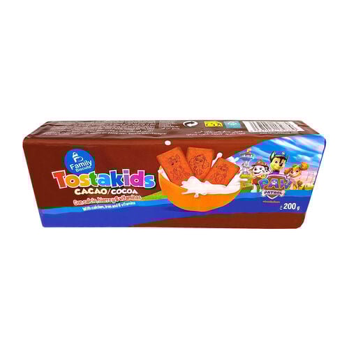 Galletas con cacao Tostakids FAMILY BISCUITS 200g image number