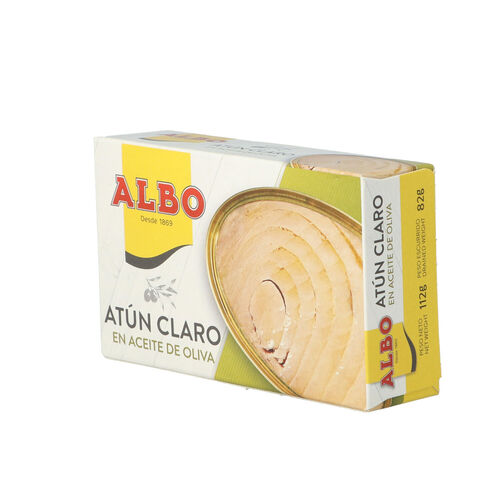 At&uacute;n claro en aceite de oliva ALBO 112g image number