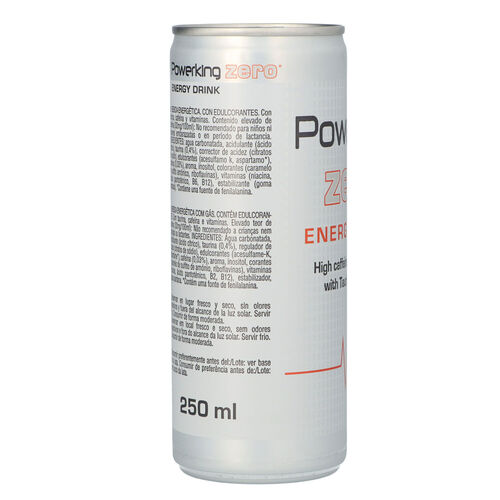 BEBIDA ENERGÉTICA POWERKING ZERO 25cl image number