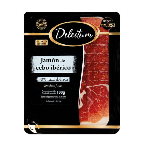 JAMON IBERICO CEBO 50% DELEITUM 100g image number