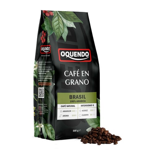 Caf&eacute; en grano 100% Ar&aacute;bica Brasil OQUENDO 500g image number