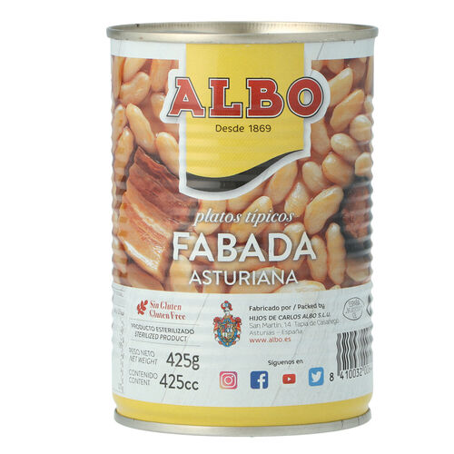 Fabada ASTURIANA ALBO lata 425g image number