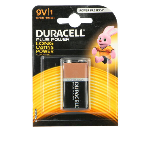 PILA DURACELL PLUS - K1 - 9V - 6LR61 image number