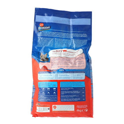 PIENSO PARA GATO CON BUEY BREKKIES 3,5kg image number