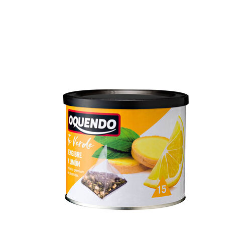 T&eacute; verde con jengibre y lim&oacute;n OQUENDO 15uds image number