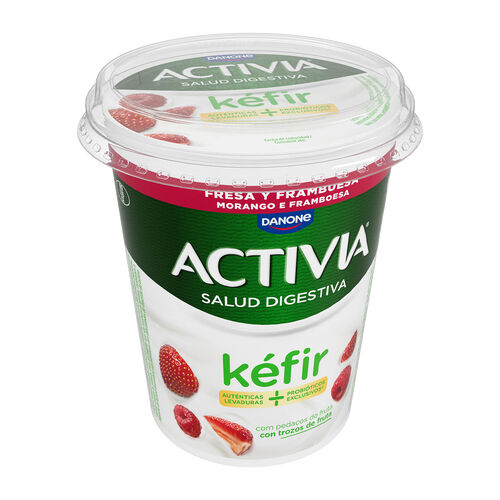 KÉFIR FRESA Y FRAMBUESA ACTIVIA DANONE 380g image number