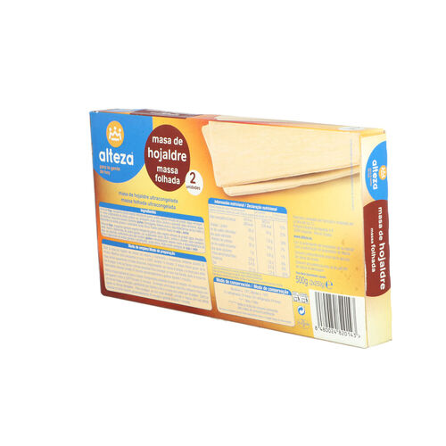 MASA ALTEZA HOJALDRE CONGELADA 500g image number