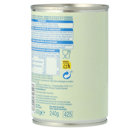 Alcachofas ALTEZA 5/7 400g image number