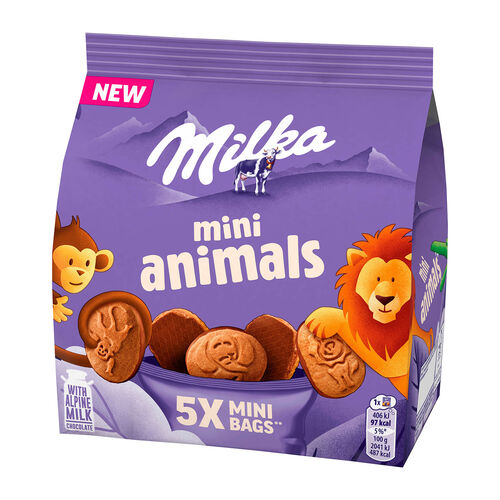 Galletas Mini Animals MILKA 99,5g image number
