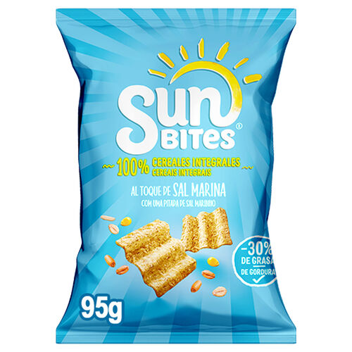 Snack multicereal al TOQUE de sal marina SUNBITES 95g image number