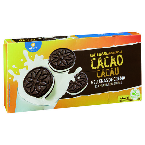 GALLETAS DE CACAO RELLENAS DE CREMA ALTEZA 220g image number